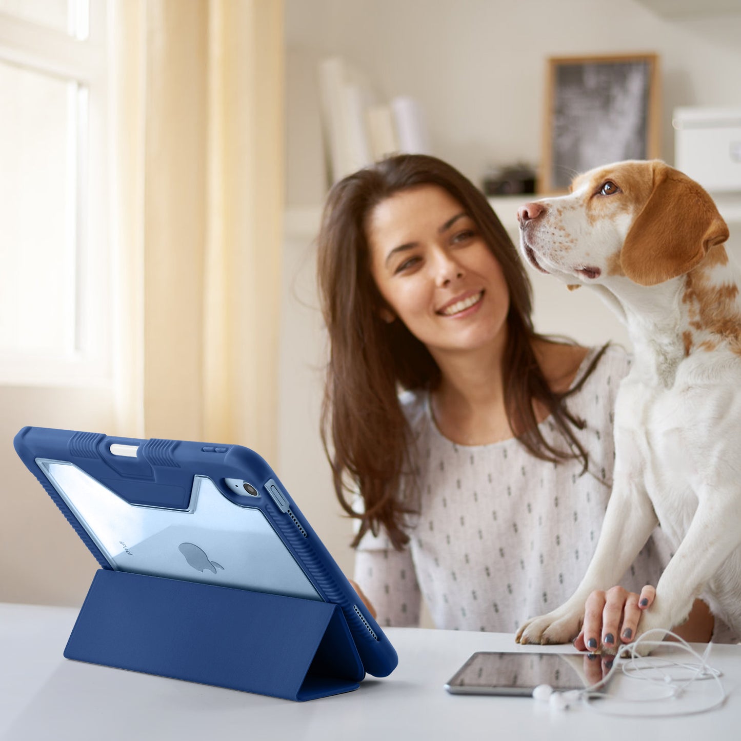 Compatible with iPad 10th Generation Case Heavy Duty Shockproof Rugged Protective Case Cover with Pencil Holder for Apple iPad 10th Gen 10.9 inch 2022