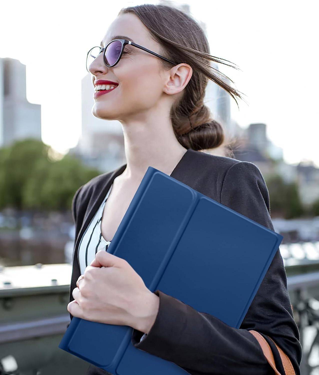 for iPad Air 11 inch / Air 5th/ Air 4th Generation Case with Keyboard, Detachable Folio iPad Keyboard Cover with Keyboard