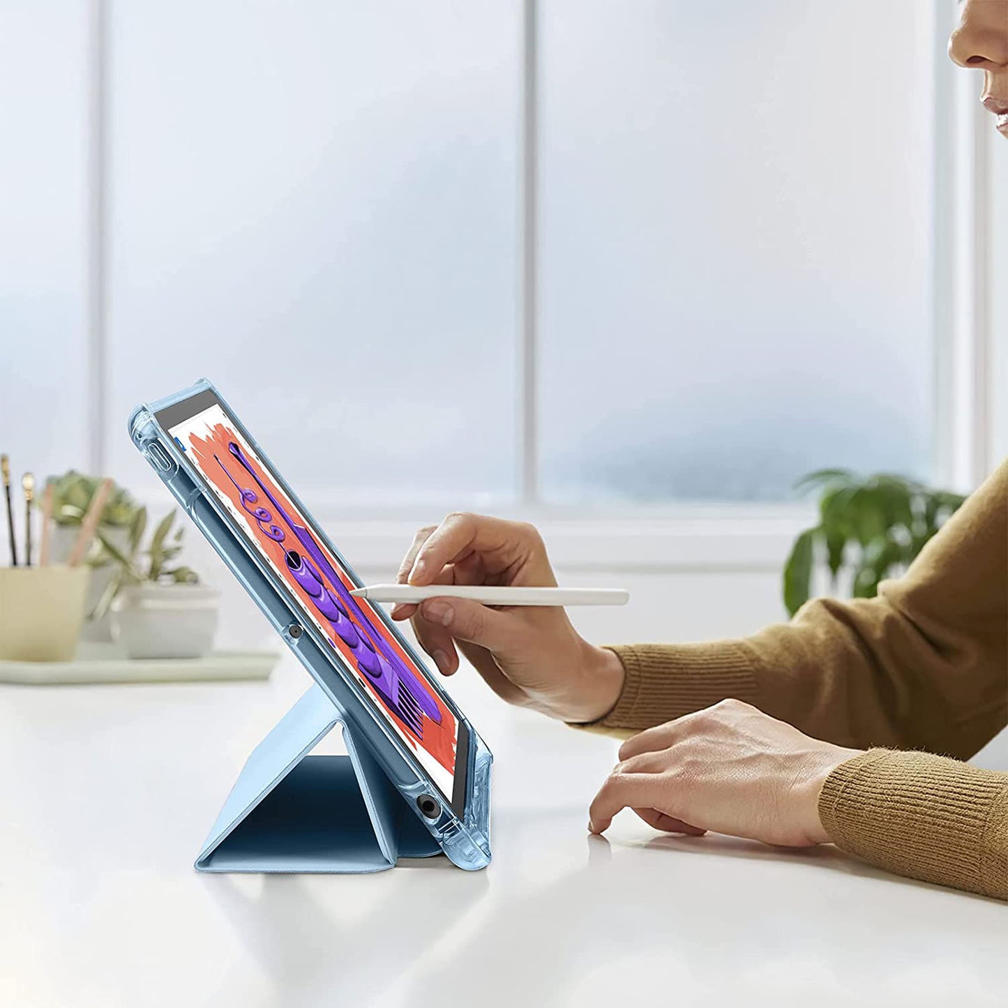 Case for 10.2 inch Apple iPad 9th 8th 7th Generation Case Cover with Pen Holder