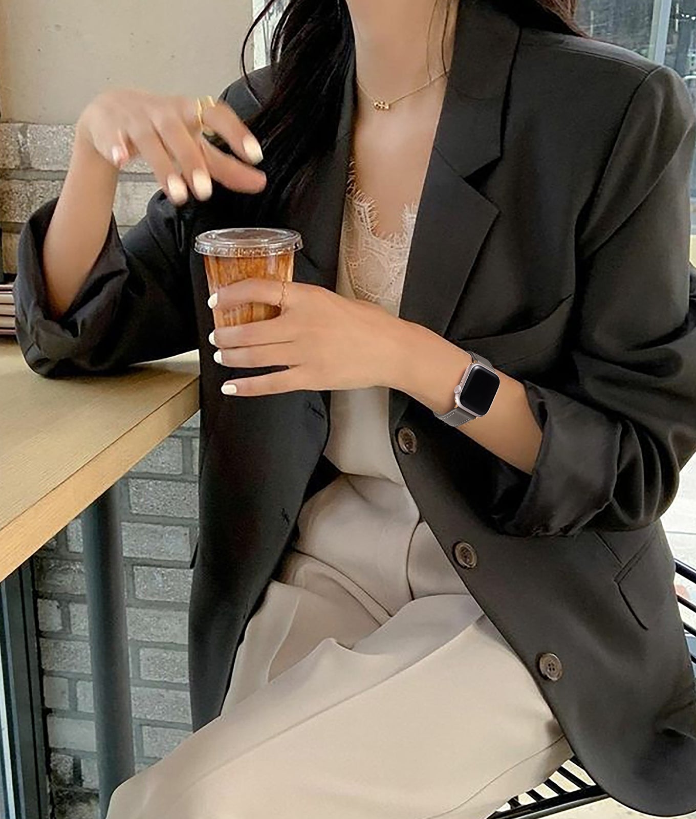 Leather Band Women, Top Grain Genuine Leather Strap Thin Watch Wristband