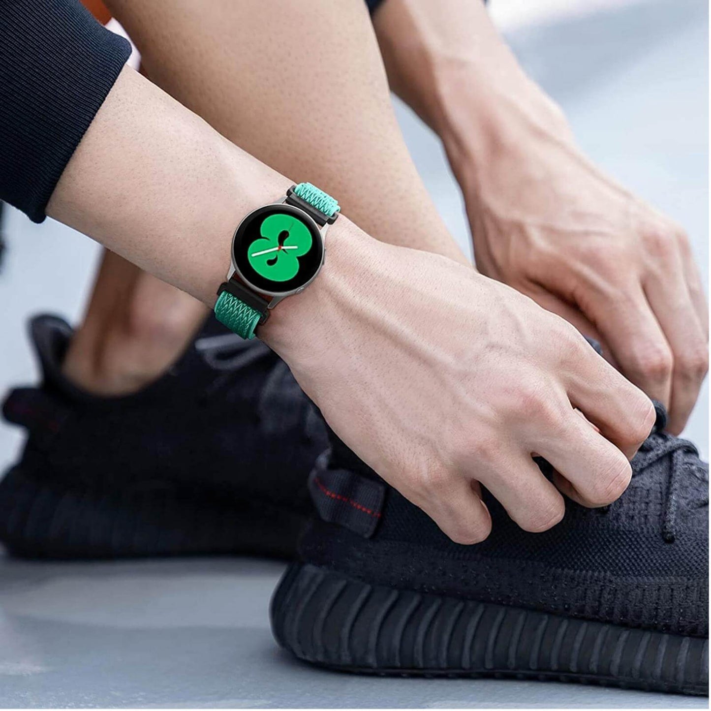 6 Pack Stretchy Solo Loop Bands for Samsung Galaxy Watch 7/6/5/4 40mm 44mm/Watch 6 Classic 43mm 47mm/Watch 5 Pro 45mm/Watch 4 Classic/Active 2 Band, 20mm Elastic Nylon Samsung Watch Bands