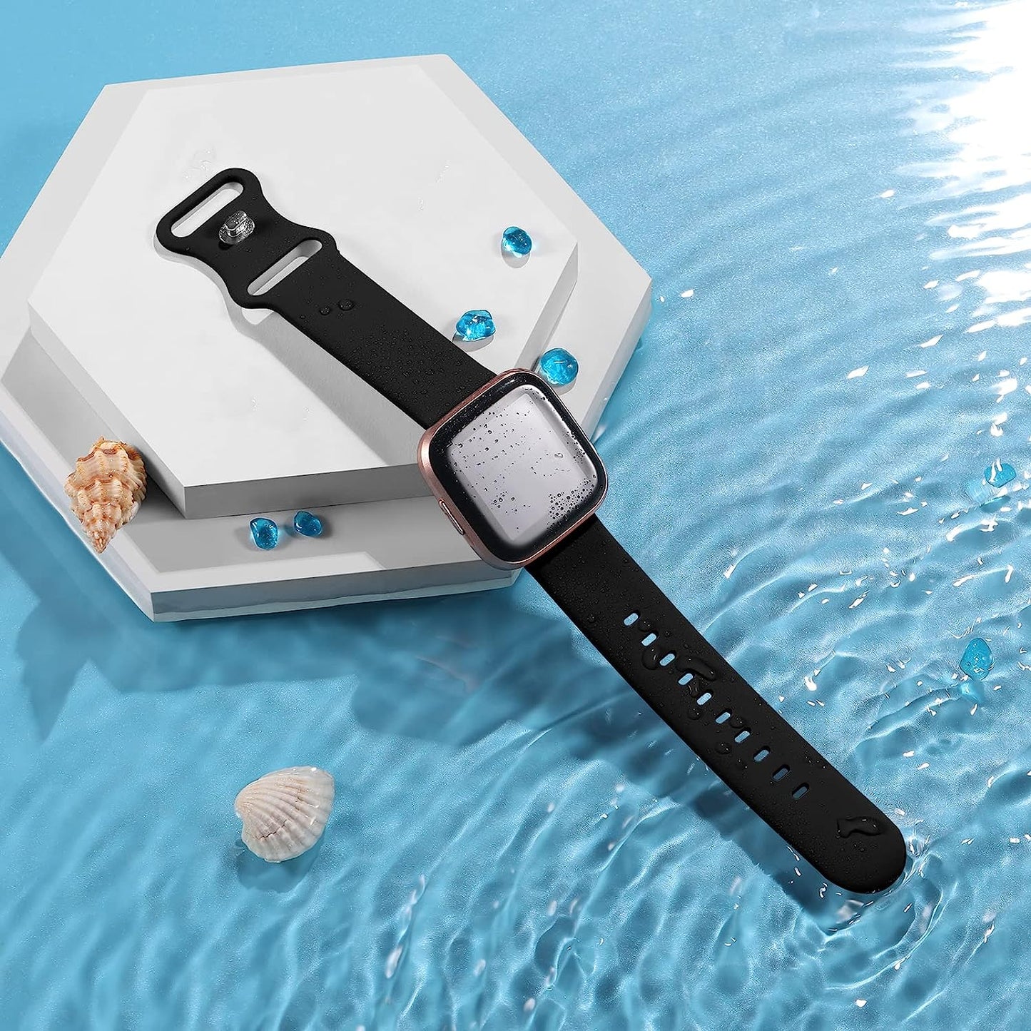 6 Pack Compatible with Fitbit Versa/Versa Lite/Versa 2 Watch Bands for Women Men