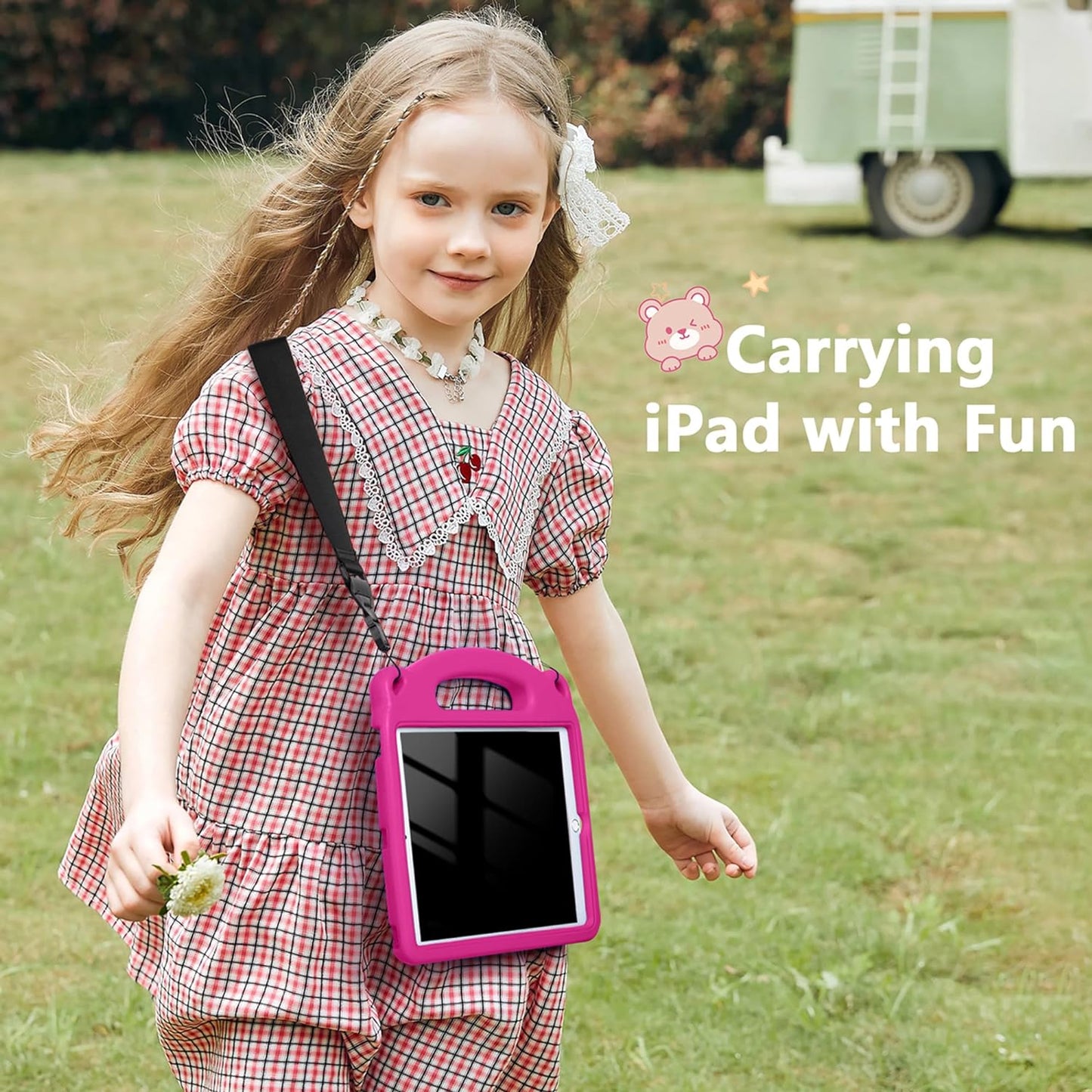 10.9inch Case for iPad 10th Generation Case for Kids, EVA, Rose