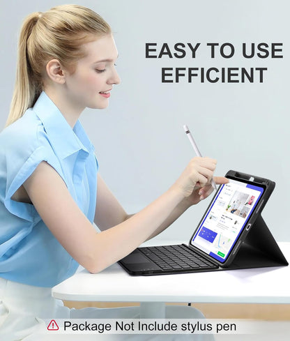 Compatible with iPad 10th Generation Case with Keyboard 7 Color Backlit Detachable Wireless Keyboard Case Cover with Touchpad for Apple iPad 10th Gen 10.9 inch